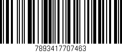 Código de barras (EAN, GTIN, SKU, ISBN): '7893417707463'