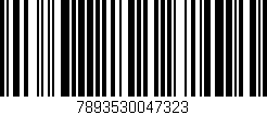 Código de barras (EAN, GTIN, SKU, ISBN): '7893530047323'