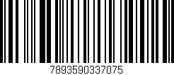 Código de barras (EAN, GTIN, SKU, ISBN): '7893590337075'