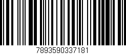 Código de barras (EAN, GTIN, SKU, ISBN): '7893590337181'