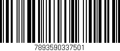 Código de barras (EAN, GTIN, SKU, ISBN): '7893590337501'