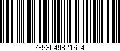 Código de barras (EAN, GTIN, SKU, ISBN): '7893649821654'