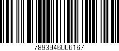 Código de barras (EAN, GTIN, SKU, ISBN): '7893946006167'