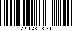 Código de barras (EAN, GTIN, SKU, ISBN): '7893946006259'