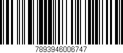 Código de barras (EAN, GTIN, SKU, ISBN): '7893946006747'