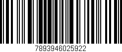 Código de barras (EAN, GTIN, SKU, ISBN): '7893946025922'