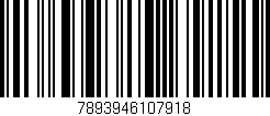 Código de barras (EAN, GTIN, SKU, ISBN): '7893946107918'