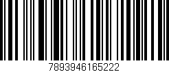 Código de barras (EAN, GTIN, SKU, ISBN): '7893946165222'