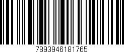 Código de barras (EAN, GTIN, SKU, ISBN): '7893946181765'
