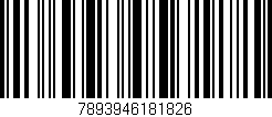 Código de barras (EAN, GTIN, SKU, ISBN): '7893946181826'