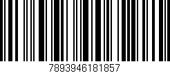 Código de barras (EAN, GTIN, SKU, ISBN): '7893946181857'