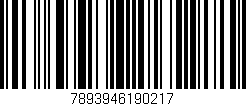 Código de barras (EAN, GTIN, SKU, ISBN): '7893946190217'