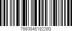 Código de barras (EAN, GTIN, SKU, ISBN): '7893946192280'