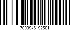 Código de barras (EAN, GTIN, SKU, ISBN): '7893946192501'