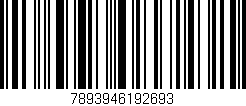 Código de barras (EAN, GTIN, SKU, ISBN): '7893946192693'