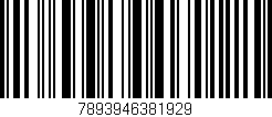 Código de barras (EAN, GTIN, SKU, ISBN): '7893946381929'