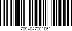 Código de barras (EAN, GTIN, SKU, ISBN): '7894047301861'
