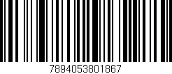 Código de barras (EAN, GTIN, SKU, ISBN): '7894053801867'