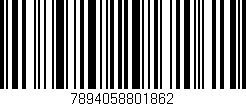 Código de barras (EAN, GTIN, SKU, ISBN): '7894058801862'