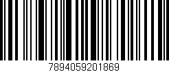 Código de barras (EAN, GTIN, SKU, ISBN): '7894059201869'