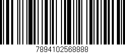 Código de barras (EAN, GTIN, SKU, ISBN): '7894102568888'