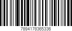 Código de barras (EAN, GTIN, SKU, ISBN): '7894178365336'
