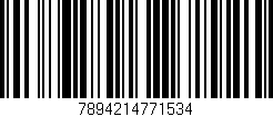 Código de barras (EAN, GTIN, SKU, ISBN): '7894214771534'