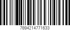 Código de barras (EAN, GTIN, SKU, ISBN): '7894214771633'