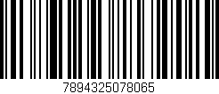 Código de barras (EAN, GTIN, SKU, ISBN): '7894325078065'
