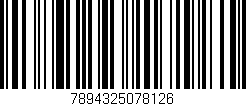 Código de barras (EAN, GTIN, SKU, ISBN): '7894325078126'