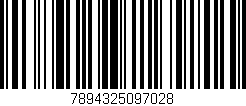 Código de barras (EAN, GTIN, SKU, ISBN): '7894325097028'