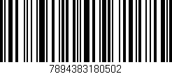 Código de barras (EAN, GTIN, SKU, ISBN): '7894383180502'
