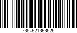 Código de barras (EAN, GTIN, SKU, ISBN): '7894521356929'
