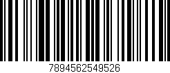 Código de barras (EAN, GTIN, SKU, ISBN): '7894562549526'