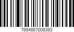 Código de barras (EAN, GTIN, SKU, ISBN): '7894667009383'