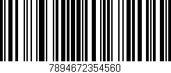 Código de barras (EAN, GTIN, SKU, ISBN): '7894672354560'