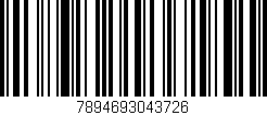 Código de barras (EAN, GTIN, SKU, ISBN): '7894693043726'