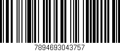 Código de barras (EAN, GTIN, SKU, ISBN): '7894693043757'