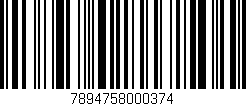 Código de barras (EAN, GTIN, SKU, ISBN): '7894758000374'