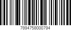 Código de barras (EAN, GTIN, SKU, ISBN): '7894758000794'