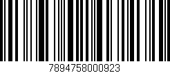 Código de barras (EAN, GTIN, SKU, ISBN): '7894758000923'