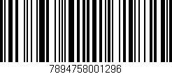 Código de barras (EAN, GTIN, SKU, ISBN): '7894758001296'