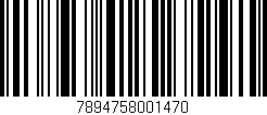 Código de barras (EAN, GTIN, SKU, ISBN): '7894758001470'