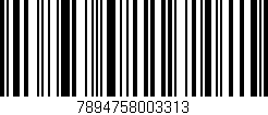 Código de barras (EAN, GTIN, SKU, ISBN): '7894758003313'