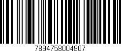 Código de barras (EAN, GTIN, SKU, ISBN): '7894758004907'