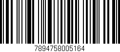 Código de barras (EAN, GTIN, SKU, ISBN): '7894758005164'