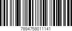 Código de barras (EAN, GTIN, SKU, ISBN): '7894758011141'