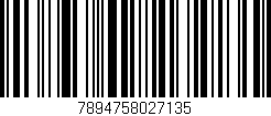 Código de barras (EAN, GTIN, SKU, ISBN): '7894758027135'