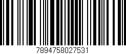 Código de barras (EAN, GTIN, SKU, ISBN): '7894758027531'