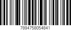 Código de barras (EAN, GTIN, SKU, ISBN): '7894758054841'